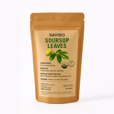 Soursop Leaves Tea Natural Herbal Tea Made in Ceylon – Pack of 100 Leaves
