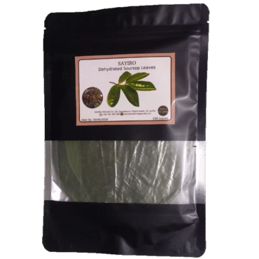 Soursop Leaves Tea Natural Herbal Tea Made in Ceylon – Pack of 100 Leaves