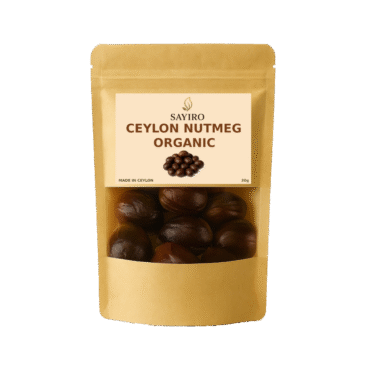 SAYIRO Whole Nutmeg Ceylon Spices Organic Cooking and Cocktail Ingredients 30g